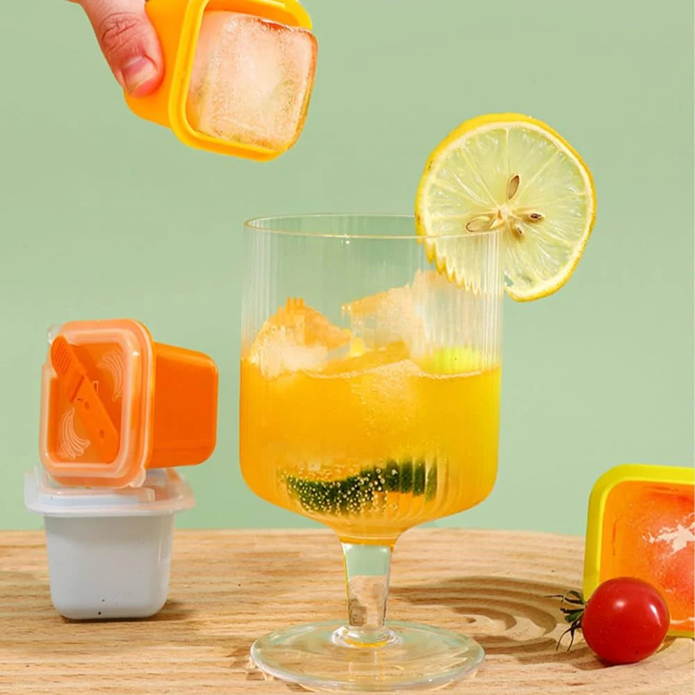 Pack of 12 Ice Lolly Moulds, Food Grade Ice Tray, Ice Pop Maker