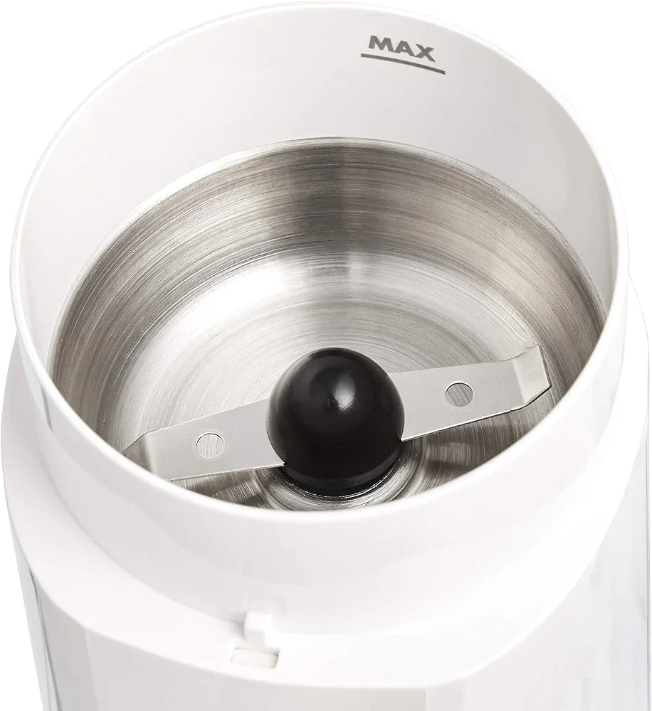 Amazon Basics Electric Coffee Grinder, White