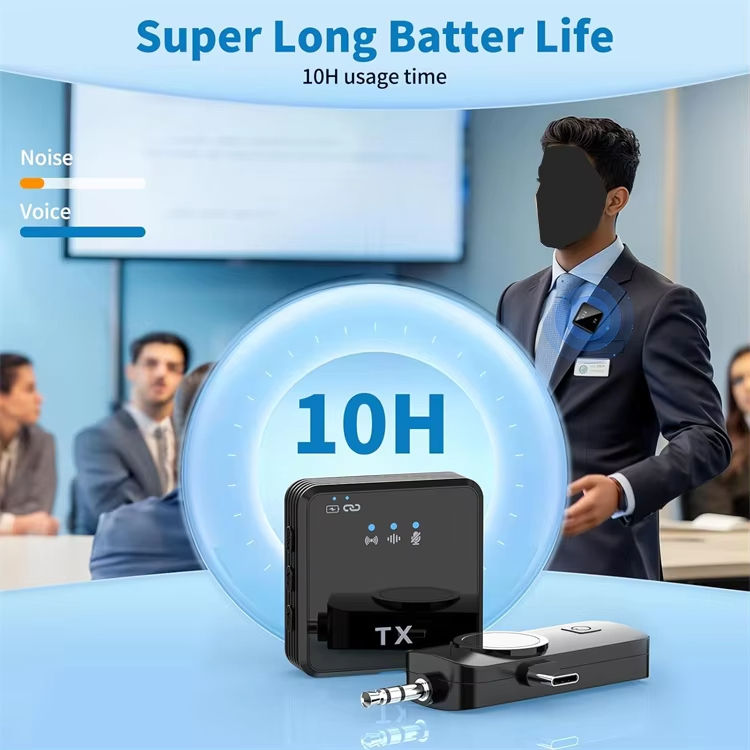 F11-2 3 in 1 Wireless Microphone - For Mobile Phone Video Recording, Vlogging, and for Studio Use