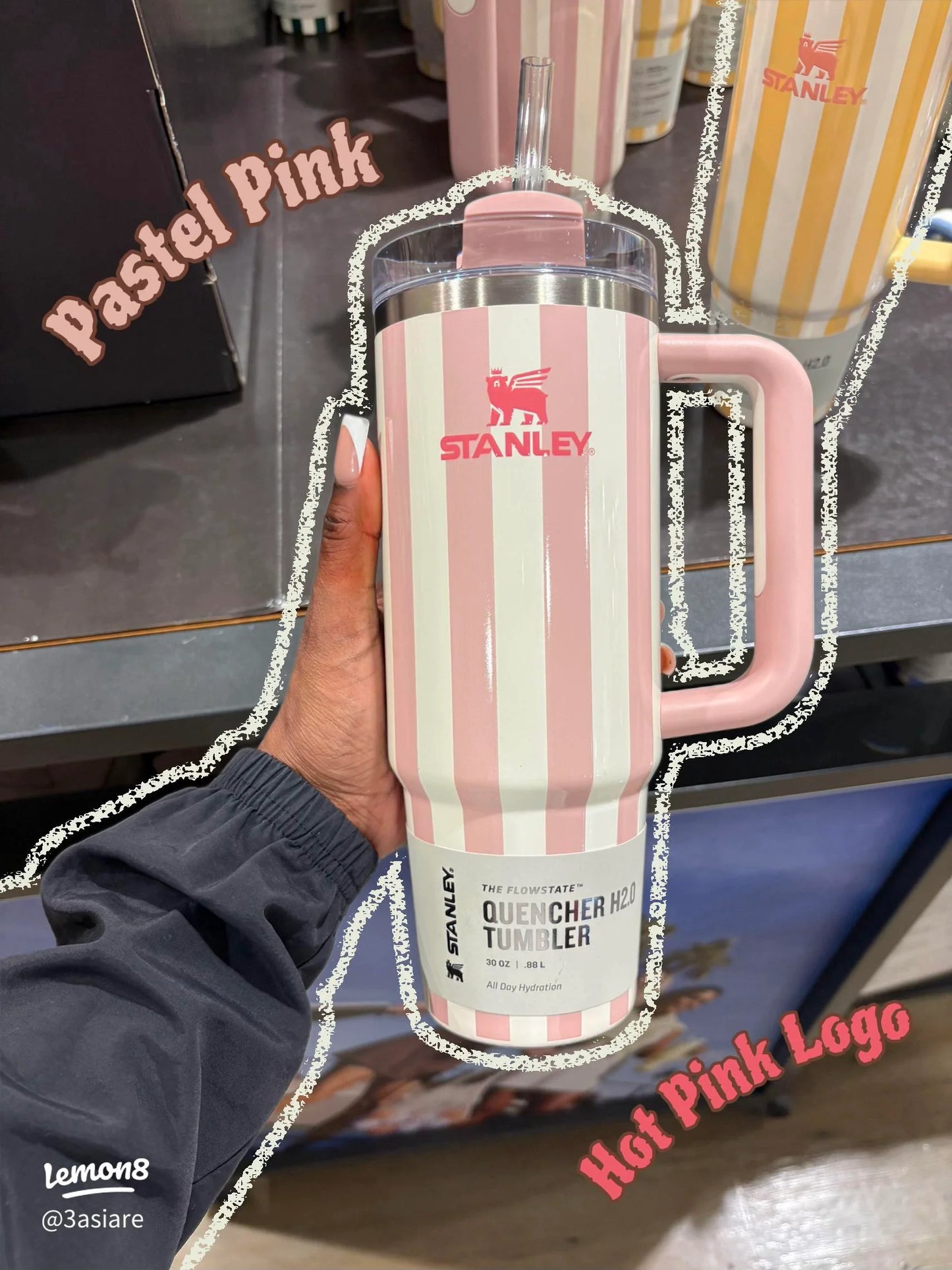 Stanley Quencher H2.0 FlowState™ Insulated Tumbler - 40 oz (1.8 Litre) - Travel and Eco-Friendly, Durable & Stainless Steel