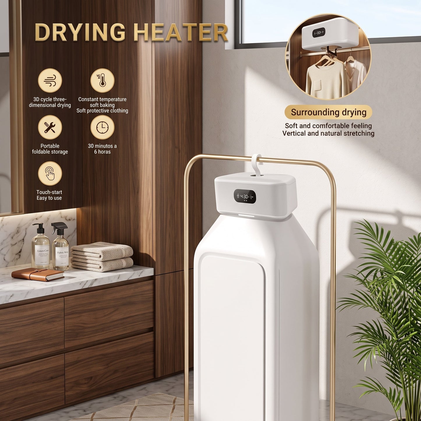 Portable Electric Clothes Dryer Box – Smart Foldable Drying Heater for Home & Travel - Armaa Store Pk