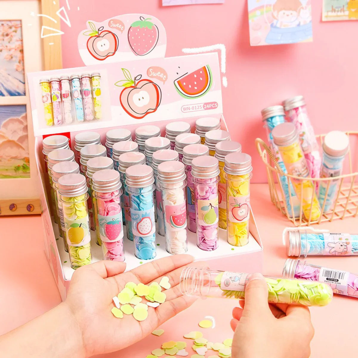 Mini Paper Soap - Set Of 6 Plastic Bottle