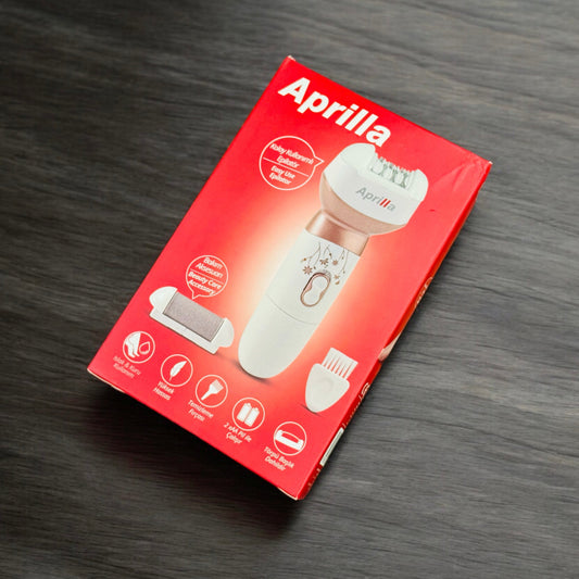 Aprilla 3in1 Epilator, Exfoliator & Buffer Face & Body