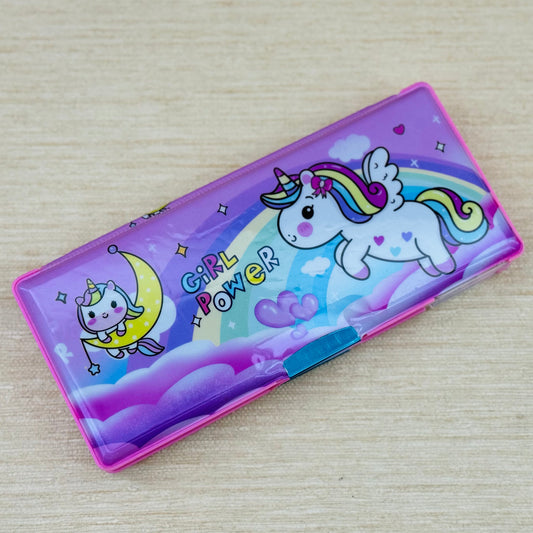 Unicorn Geometry Pencil Box For Kids | Pink