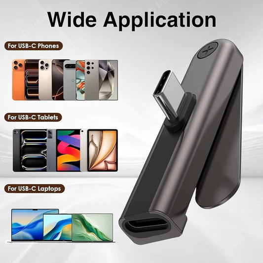 180° Foldable Type-C Fast Charging & Data Transfer Converter - Armaa Store Pk