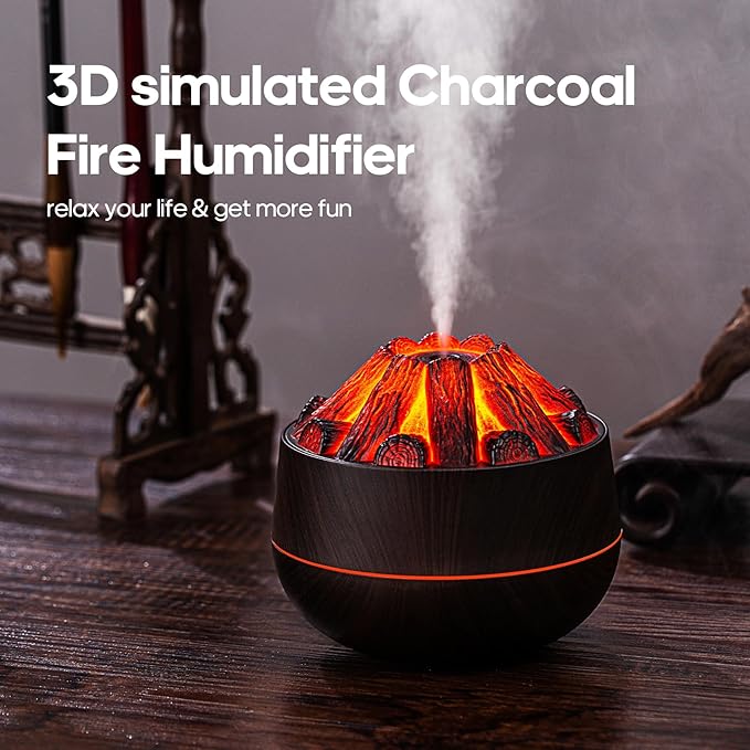 Flame Essential Diffuser Bonfire Humidifier 300ml