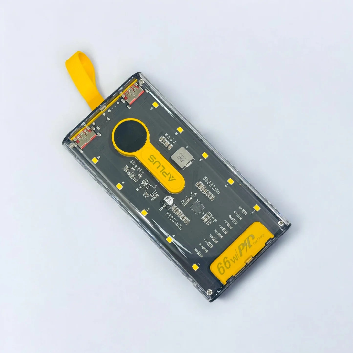 Punk Style PD Fast Power Bank 20000mah With Wires