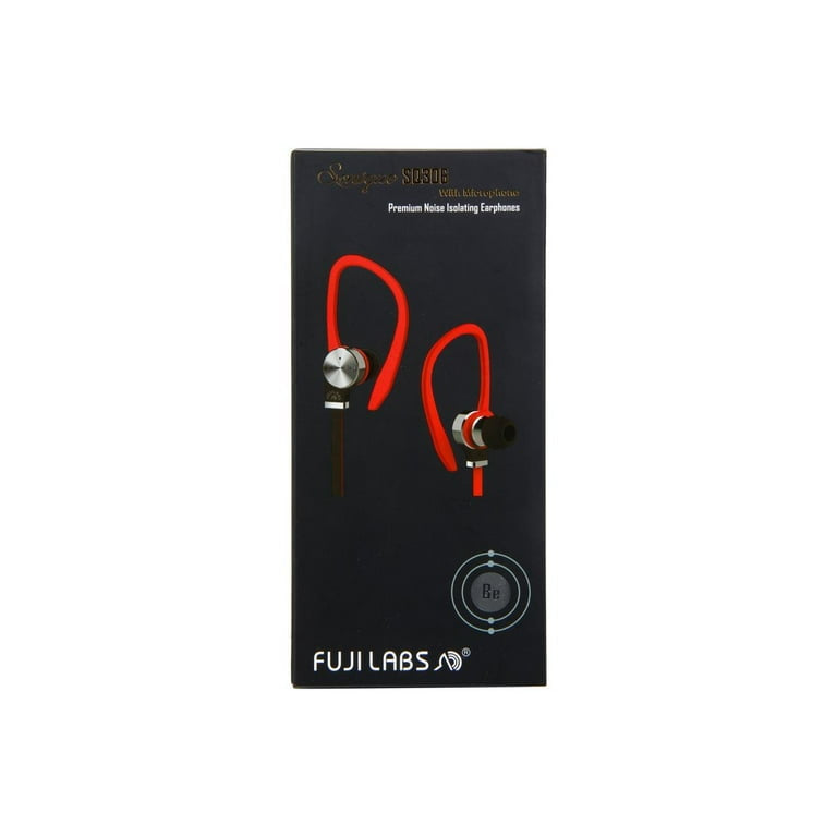 FujiLabs Sonique SQ306 Premium Titanium in-Ear Headphones Earphone Headset Earbud | 3 pieces set