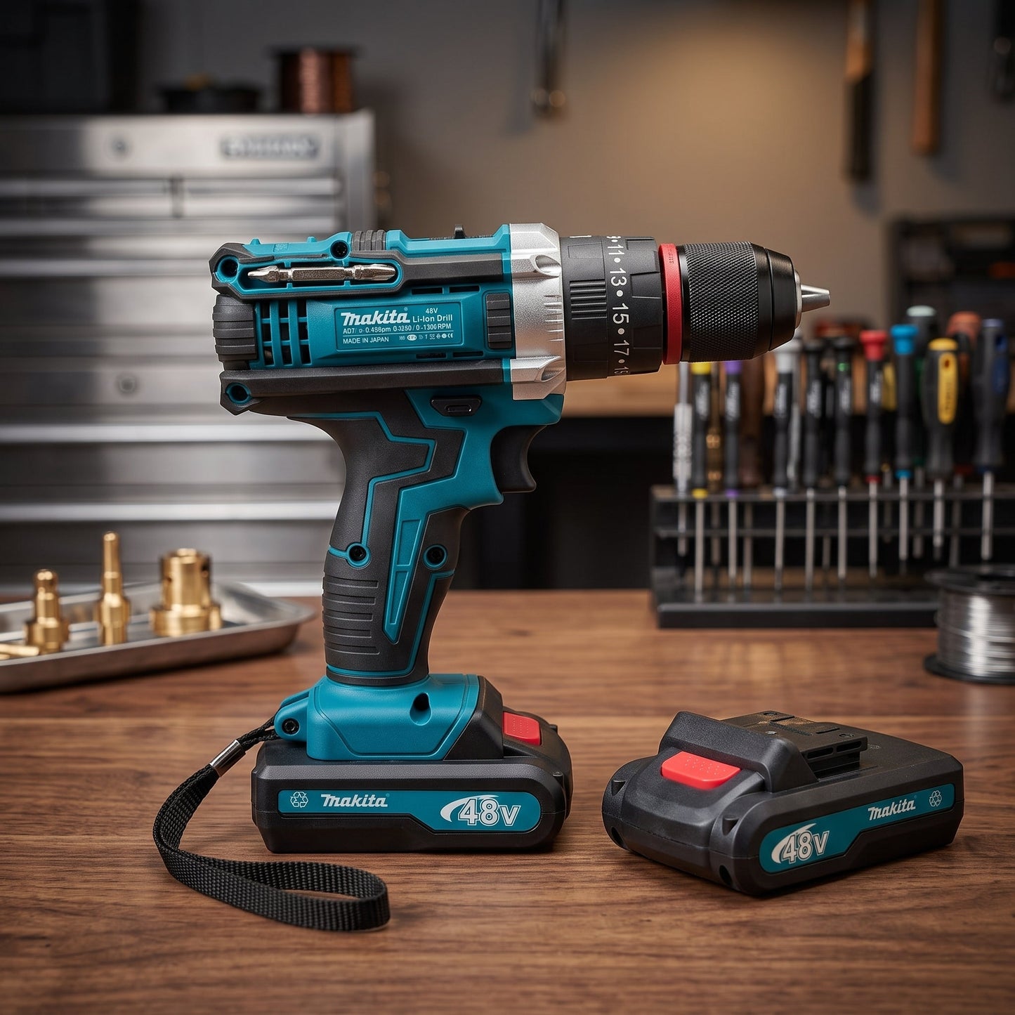48V Cordless Electric Drill Machine Kit with 2 Rechargeable Batteries & Carry Case | Multi-Speed Power Drill Set - Armaa Store Pk
