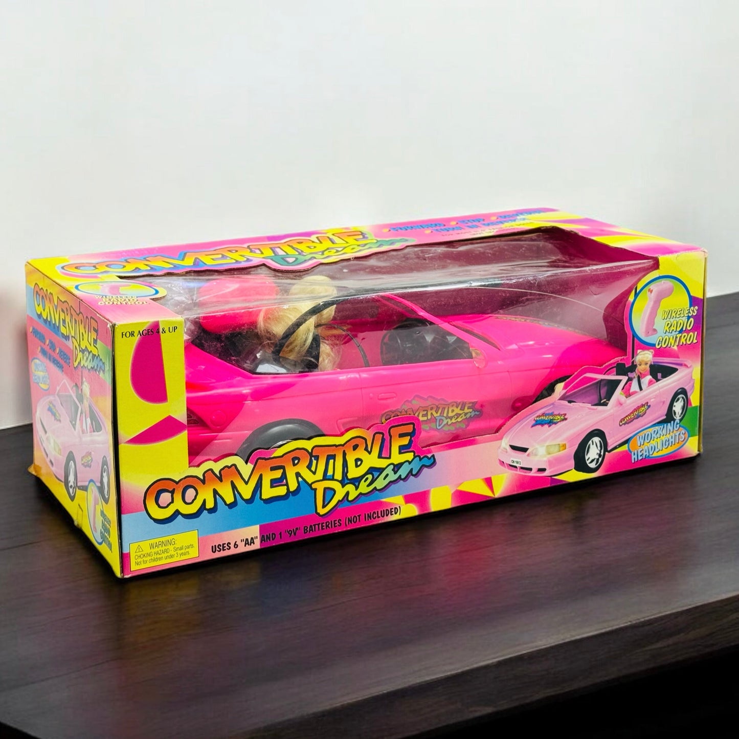 Barbie Vintage Hot Pink Touch Top Convertible Toy