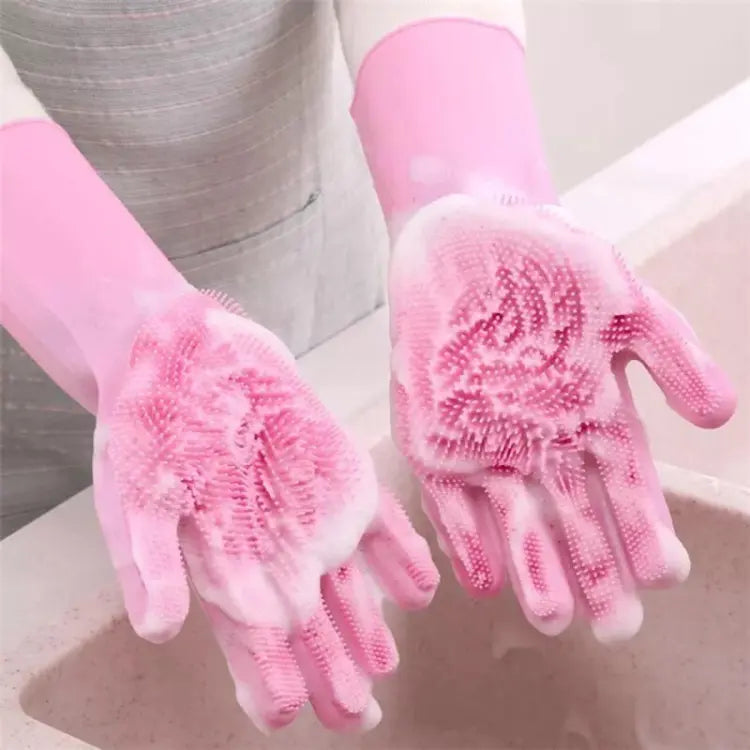 Silicon Washing Gloves | Dishwashing Gloves