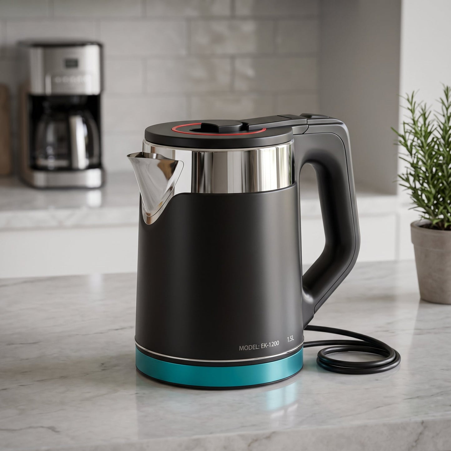 Fast Boiling & Modern Kitchen Design – 1.5L 1000W Electric Kettle