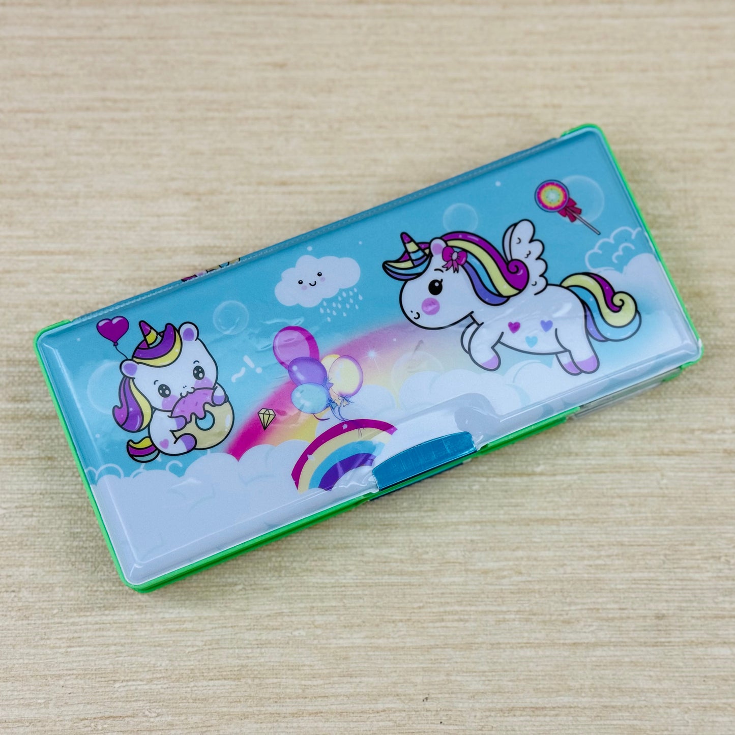 Unicorn Geometry Pencil Box For Kids | Green