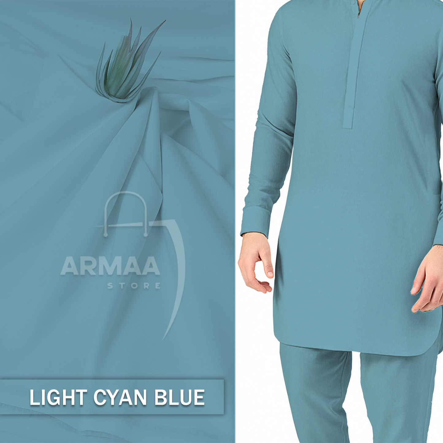 Light Cyan Blue - Imperial Original Unstitched Boski