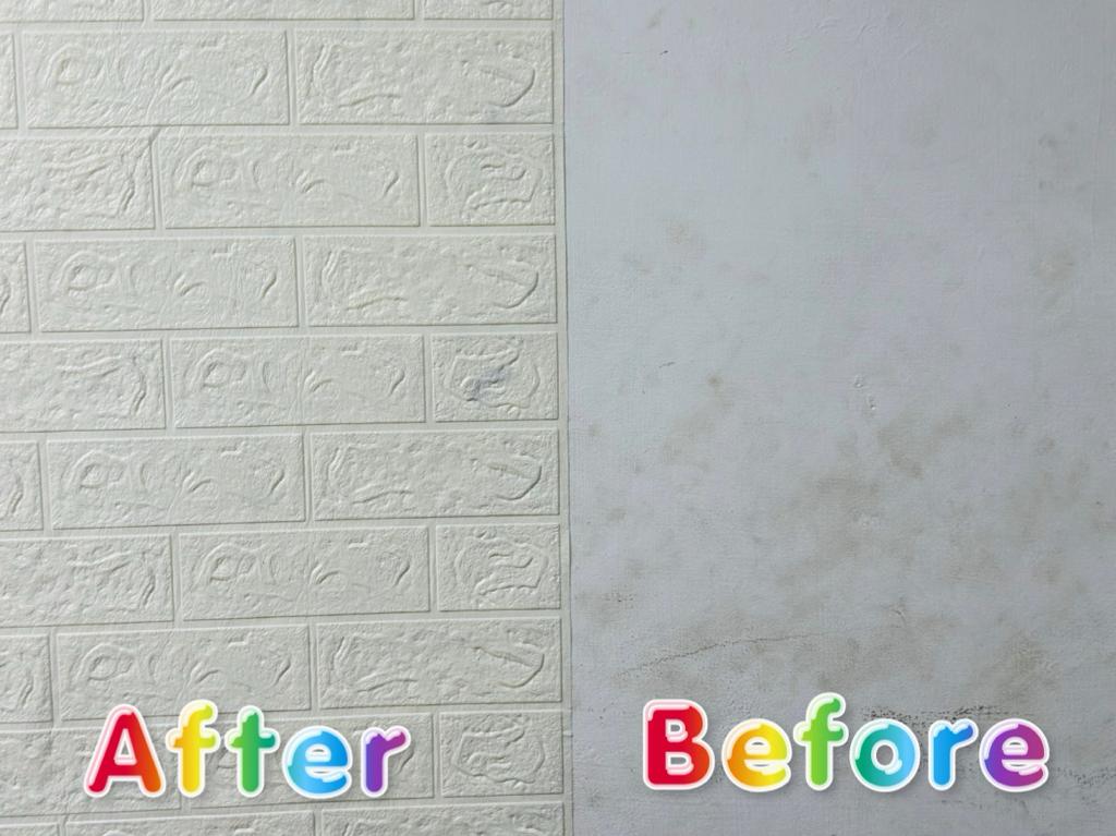 3D Wall Brick Wallpaper | Decorative Wall Sticker 3Pcs Sheet