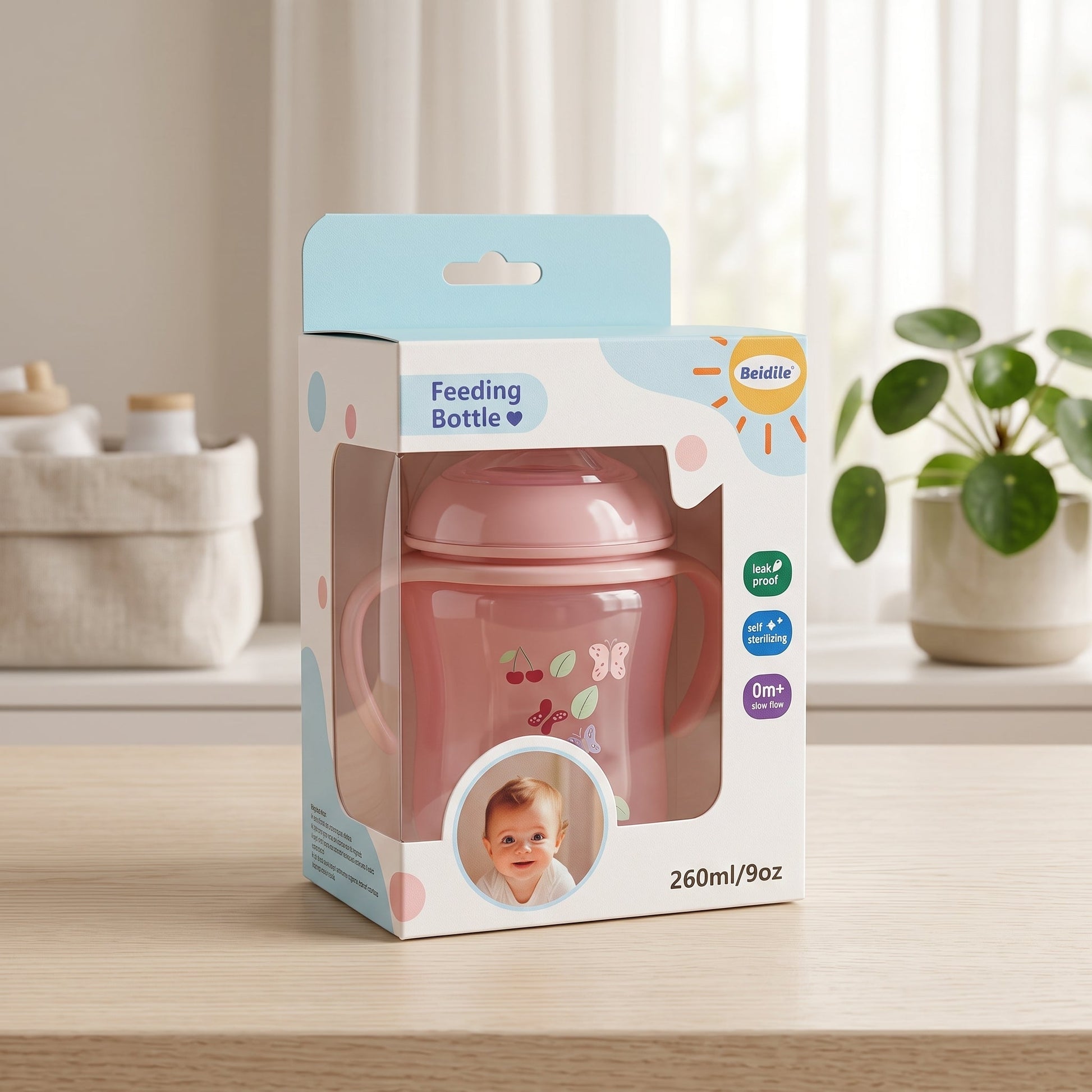 Premium Baby Feeding Bottle Set | BPA-Free Anti-Colic Leak-Proof Baby Feeder for Newborns Set - Armaa Store Pk
