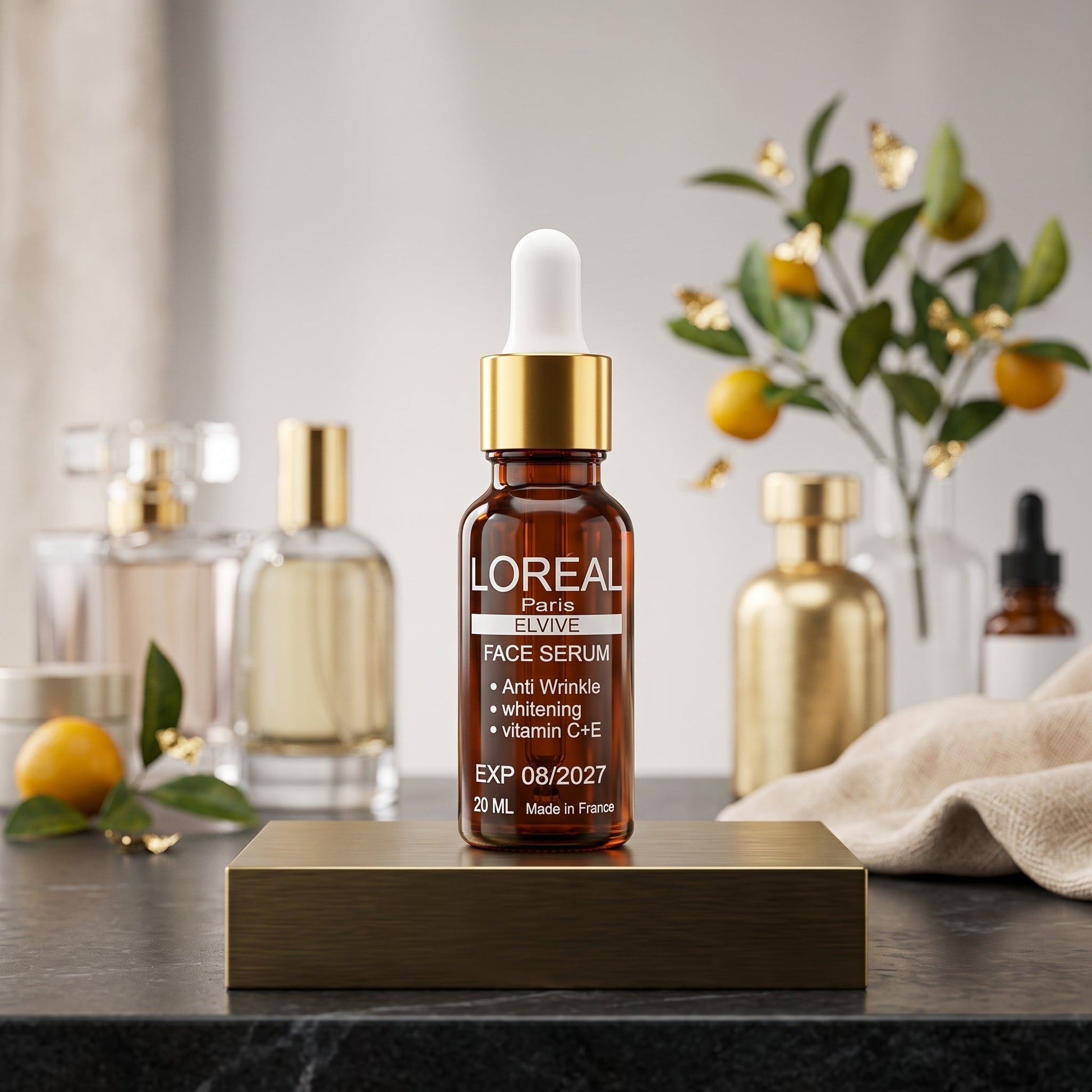 Vitamin C + E Face Serum – Anti-Wrinkle Brightening & Skin Repair Serum (20ml) - Armaa Store Pk